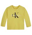 Calvin Klein Bluse - Monogramm - Shady Yellow