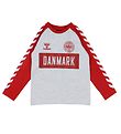 Hummel Bluse - DBU - Grau Meliert - Grau meliert/Rot