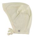 Smallstuff Ungbarnahúfa - Ull - Off White