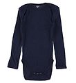 Smallstuff Samfella L/s - Ull - Dökkblátt