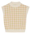 Monsieur Mini Väst - Stickad - Gingham - Moss/Offwhite