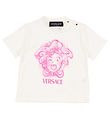 Versace T-Shirt - Wit/Roze m. Logo