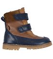 Pom Pom Winter Boots Boots - Velcro Boot Tex - With Front - Navy
