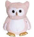 Teddykompaniet Soft Toy - Glow-In-The-Dark Owl - Pink