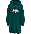 Hummel Kleid - hmlSaga Hoodie -Kleid - Deep Teal