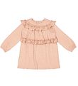 MarMar Dress - Doran - Viscose - Coral Haze w. Gold Glitter