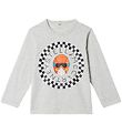 Stella McCartney Kids Blouse - Grijs Gevlekt m. Logo