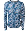 Hound Tröja - Grafisk Topp - Cobalt Blue Mix