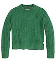 Tommy Hilfiger Blouse - Knitted - Chenille Cable - Green Malac