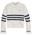 Tommy Hilfiger Blouse - Knitted - Prep Stripe Sweater - Ivory Pe