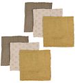 Pippi Hydrofiele Doek - 6-pack - 65x65 cm - Rotan