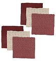 Pippi Muslinfiltar - 6-pack - 65x65 cm - Gammal Rose