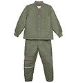 CeLaVi Thermo Set w. Fleece - Coated - Army