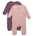 Minymo Onesie l/ - 2-pack - Misty Rose