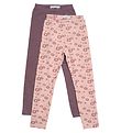 Minymo Leggings - 2er-Pack - Misty Rose