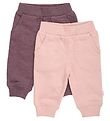 Minymo Sweatpants - 2-Pack - Misty Rose