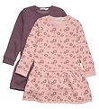 Minymo Sweatkleid - 2er-Pack - Misty Rose