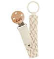 Bibs Dummy Clip - Wicker - Ivory/Vanilla