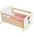 Djeco Doll Accessories - Crib - Rocking Bed Blue Night