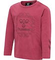 Hummel Bluse - hmlHelga T-Shirt L/S - Erdrot