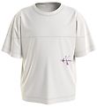 Calvin Klein T-shirt - Monogram Off Placed T-shirt - Ivory