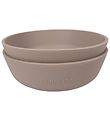 Filibabba Schüssel - Silikon - 2er-Pack - Warm Grey