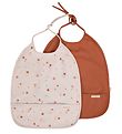 Filibabba Bib w. Food Catcher - 2-Pack - Chestnuts