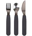 Filibabba Silicone Cutlery - Stone Grey