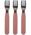Filibabba Silicone Forks - 3-Pack - Rose