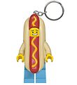 LEGO® Schlüsselanhänger m. Taschenlampe - LEGO® Hot Dog Mann