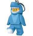 LEGO Porte-cls av. Lampe de poche - LEGO Shark Suit Guy