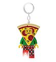 LEGO Keychain w. Flashlight - LEGO Pizza Guy
