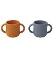Liewood Becher - 2er-Pack - Silikon - Gen - Rabbit Blue Wave