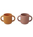 Liewood Cups - 2-Pack - Silicone - Gene - CAT Dark Rose