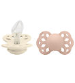 BIBS Infinity Pacifiers - 2-Pack - Size 2 - Anatomical - Ivory/B