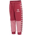 Hummel Trousers - hmlOlek - Earth Red/Pink w. Silver