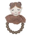 Smallstuff Rattle Teether - Doll - Brown Sugar