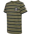 Hummel T-shirt - hmlOhio - Kalamata w. Stripes