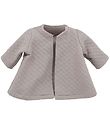 Asi Dúkkuföt - 43-46 cm - Teppi Jakki - Warm Grey