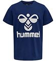 Hummel T-shirt - hmlTres - Sodalite Blue w. Logo