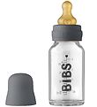 Bibs Nappflaska - Glas - 110 ml - Naturgummi - Iron