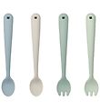 Liewood Cutlery - 4-Pack - Silicone - Shea - Dusty Mint