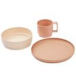 Liewood Dinner Set - Plastic - 3 Parts - Walt - Rose Mix