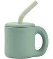 Liewood Tasse av. Paille - Jenna - Dusty Menthe/Menthe poivre