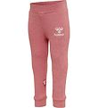 Hummel Leggings - Rib - hmlSami Tights - Dusty Rose