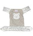 Tiny Treasures Doll Accessories - Baby Carrier - Grey w. Bear