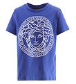 Versace T-shirt - Blue/White Print