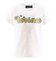 Versace T-Shirt - Blanc av. Strass