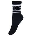 Versace Socks - Black With White Logo