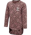 Hummel Body l/ - hmlFia - Deep Taupe m. Silverglitter